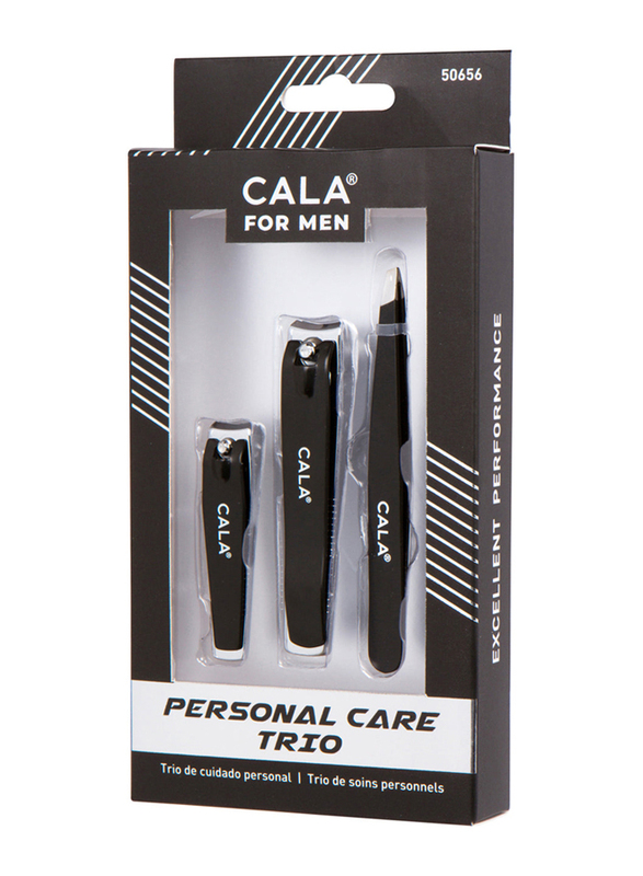 Cala Personal Care Trio for Men, Matte Black