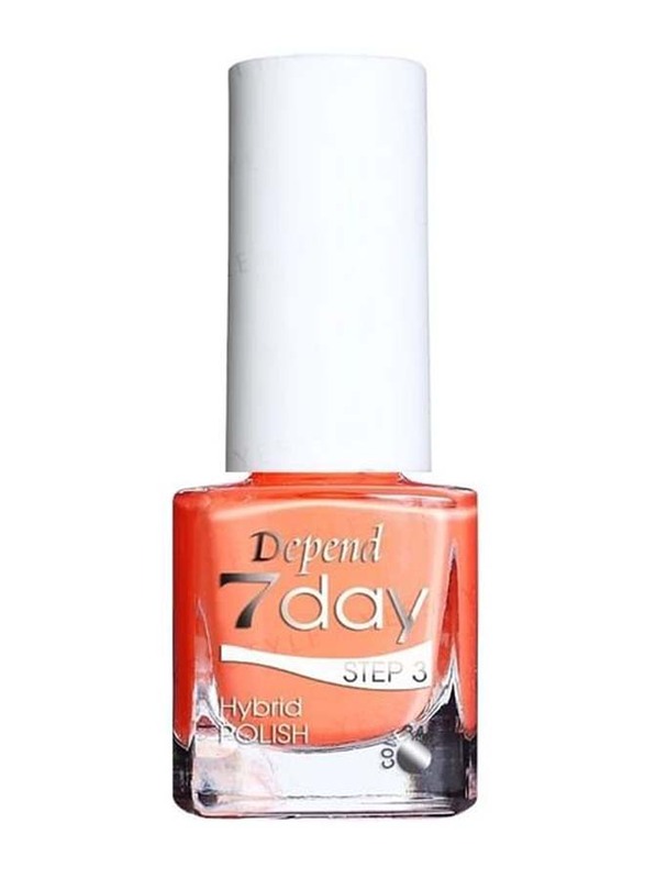 Depend 7day Hybrid Nail Polish, 7212 Tropical Vibes, Orange