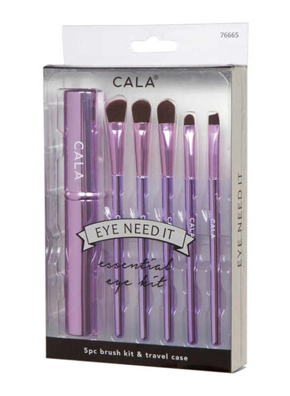 

Cala Eye Need It Travel Brush Kit, Purple