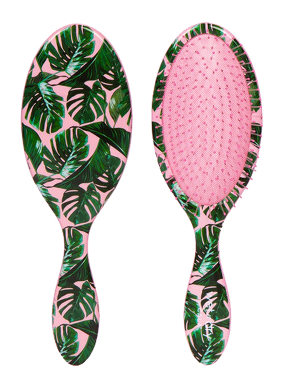 Cala Wet-N-Dry Detangling Tropical Palm Hair Brush, 66807, Multicolour