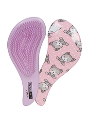 Cala Tangle Free Kitty Print Hair Brush, Multicolour