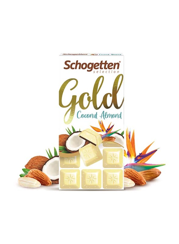 Schogetten Gold Coconut Almond Chocolate, 100g