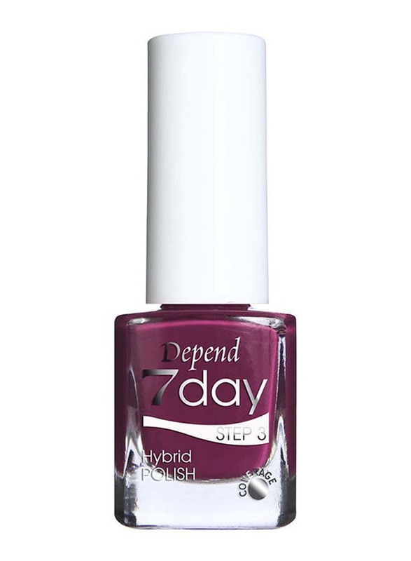 Depend 7 Day In Print Hybrid Nail Polish Lost in Layers, 7204, Purple