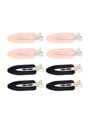 Cala Hair Setting Clips, 8 Pieces, Black/Pink