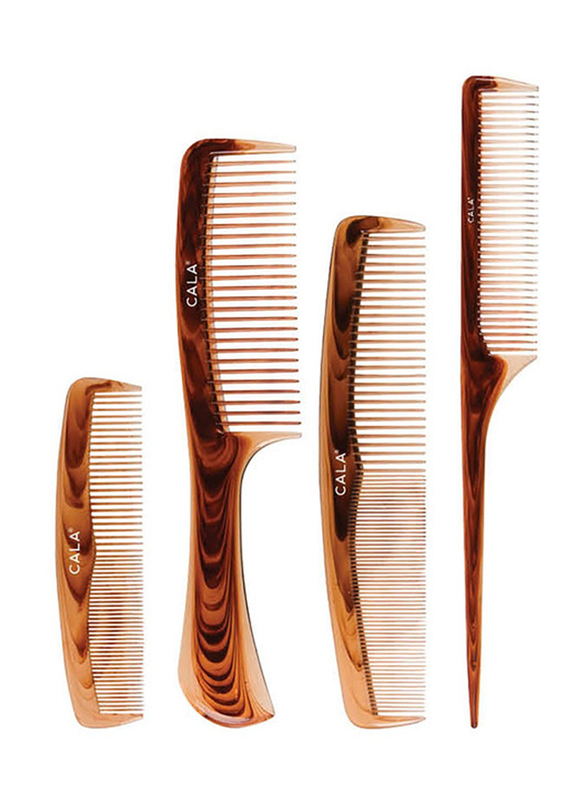 Cala Hair Styling Comb Set, 4 Pieces, Multicolour