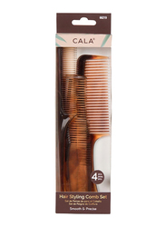 Cala Hair Styling Comb Set, 4 Pieces, Multicolour