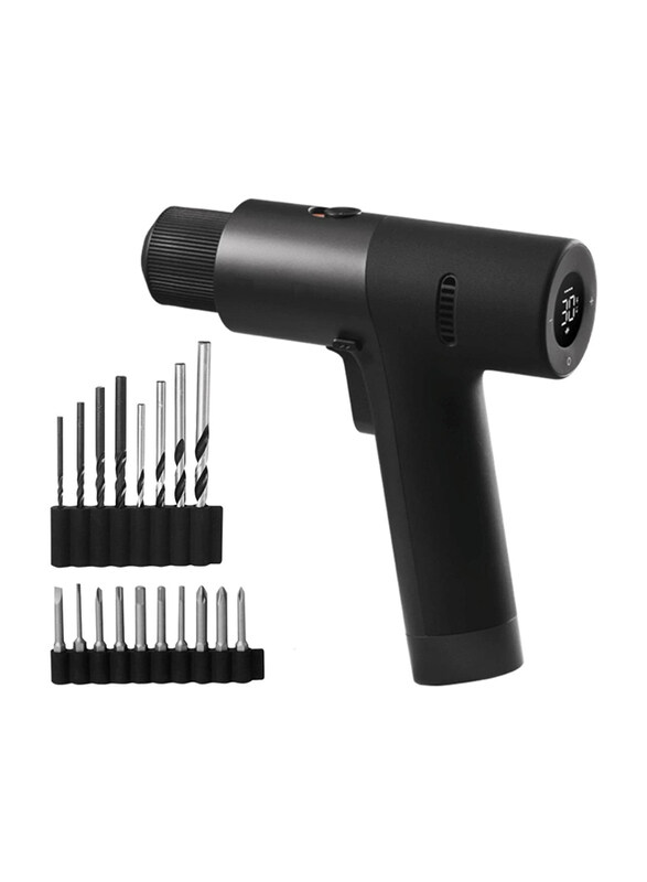 

Hoto Cordless Brushless Drill, 12V, LED Display Screen, QWLDZ001, Black