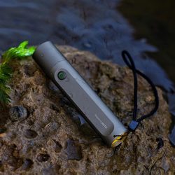 Hoto Flashlight Fit, LED Rechargeable, USB-C Charging, 3 Modes, Up to 24 Hours, 1500mAh, 280 Lumens, Grey