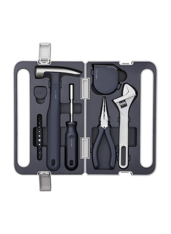 Hoto 7-Piece Household Manual Tool Set, QWSGJ002, Grey/Black