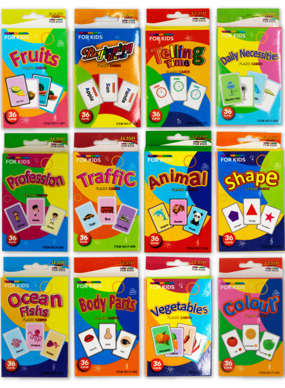 

Generic 432pcs Flashcards for Toddlers - Fun Learning and Educational Kids Cards 12 Sets, 864 Pictures