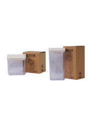 Polypropylene Storage Box, 2 Pieces, White