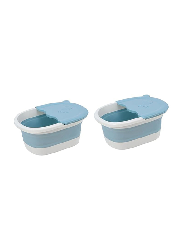 Lalafina Foldable Children's Foot Bath Basin, 2 Pieces