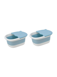 Lalafina Foldable Children's Foot Bath Basin, 2 Pieces