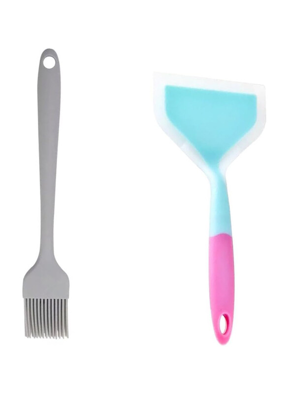 

Generic 2-Piece Silicone Pastry Brush with Turner, Multicolour