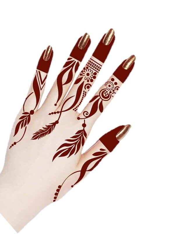 

Buy And Bill Henna Body Art Temporary Tattoo Stencil Sticker for Adults NAS10-Medium