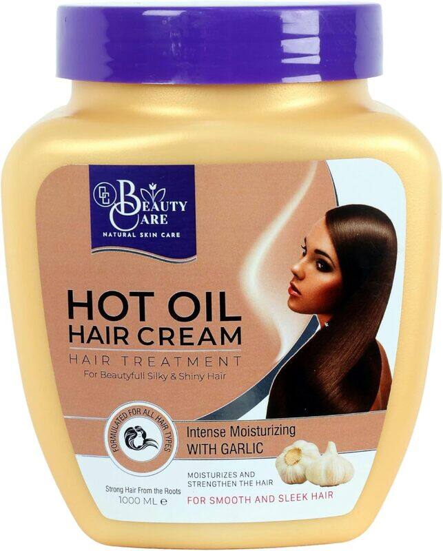 

GC Beauty Care Hot Oil Hair Cream Garlic 1000ml Intense Moisturizing Treatment for Smooth & Sleek Hair