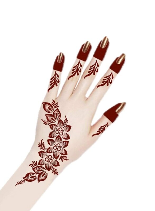 

Buy And Bill Henna Body Art Temporary Tattoo Stencil Sticker for Adults NAS68-Medium