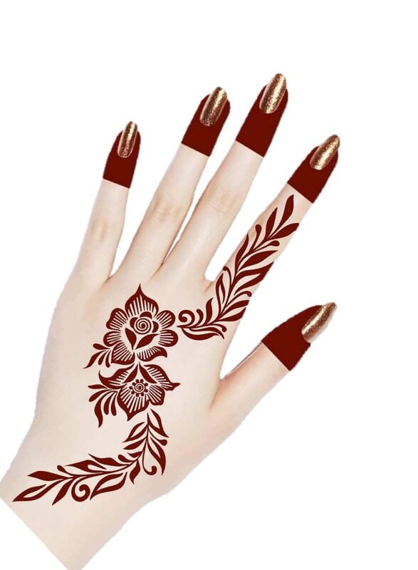 

Buy And Bill Henna Body Art Temporary Tattoo Stencil Sticker for Adults NAS34-Medium