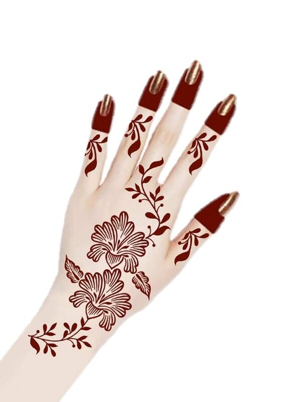 

Buy And Bill Henna Body Art Temporary Tattoo Stencil Sticker for Adults NAS96-Medium