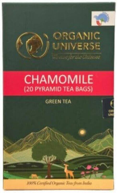 

Flavory Organic Chamomile Tea Box, Calming & Relaxing, 100% Natural with Soothing Properties, 20 Tea Bags