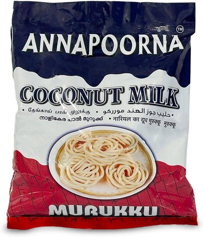 

Flavory Coconut Milk Murukku, Traditional South Indian Snack Made with Coconut Milk, Rice Flour & Spices, Crispy & Flavorful, 75g