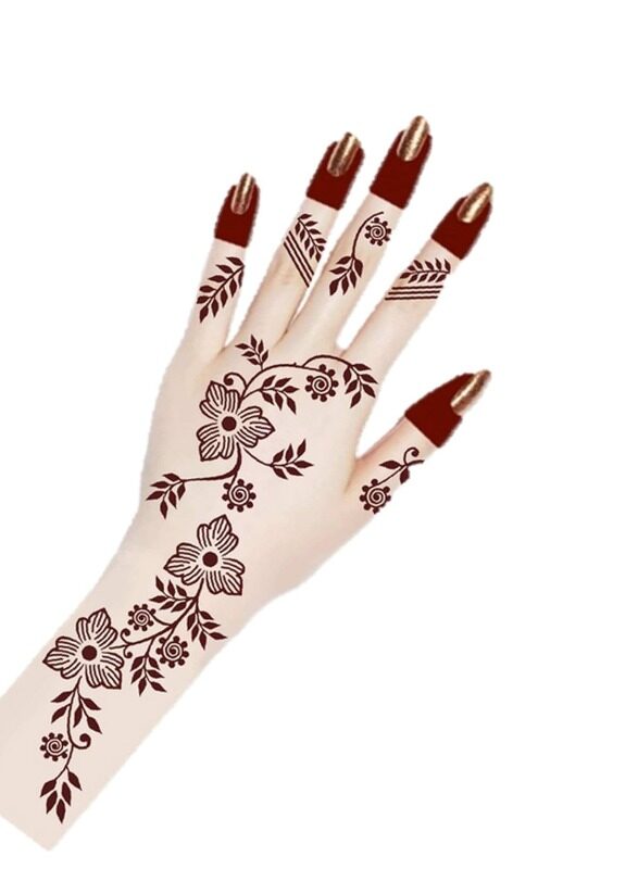 

Buy And Bill Henna Body Art Temporary Tattoo Stencil Sticker for Adults NAS14-Medium