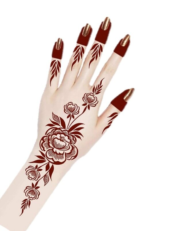 

Buy And Bill Henna Body Art Temporary Tattoo Stencil Sticker for Adults NAS75-BIG