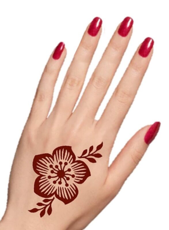 

Buy And Bill Henna Body Art Temporary Tattoo Stencil Sticker for Kids NAS-S06-Small