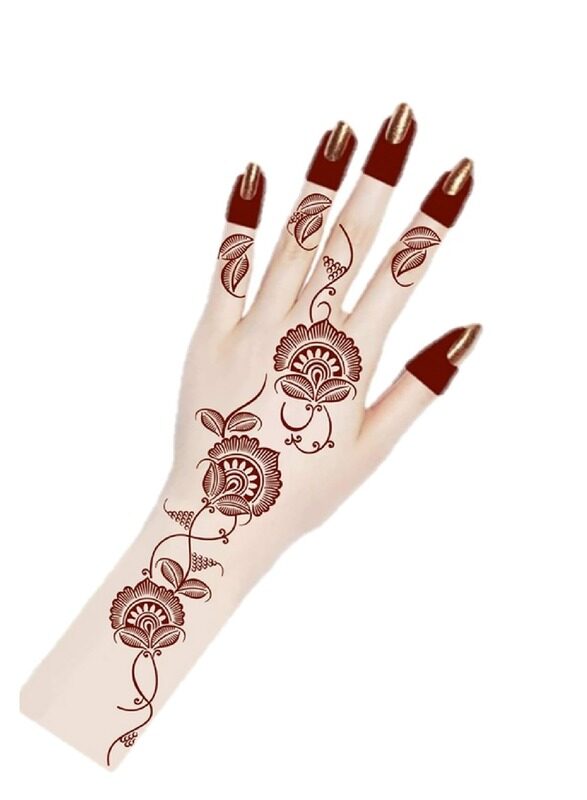 

Buy And Bill Henna Body Art Temporary Tattoo Stencil Sticker for Adults NAS112-BIG