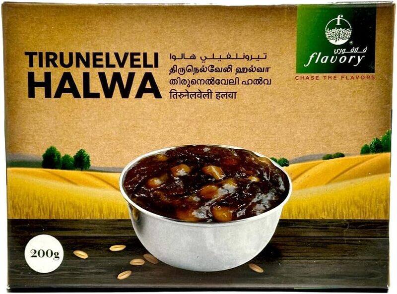 

Flavory Authentic Tirunelveli Ghee Halwa, Made with Pure Ghee and Wheat Milk, Traditional Indian Sweet, 200g