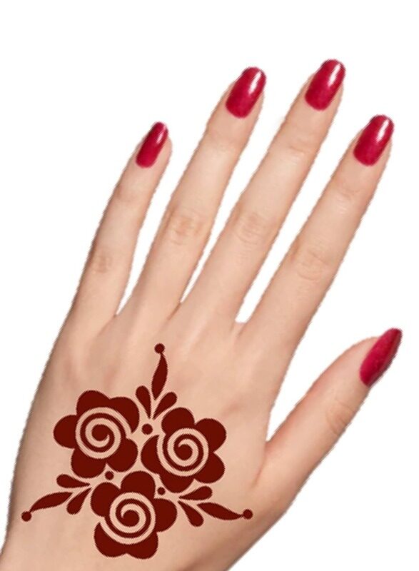 

Buy And Bill Henna Body Art Temporary Tattoo Stencil Sticker for Kids NAS-S12-Small