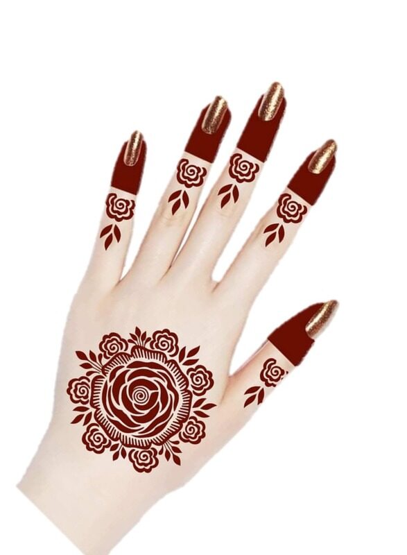 

Buy And Bill Henna Body Art Temporary Tattoo Stencil Sticker for Adults NAS64-Medium