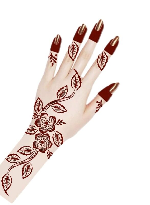 

Buy And Bill Henna Body Art Temporary Tattoo Stencil Sticker for Adults NAS8-BIG