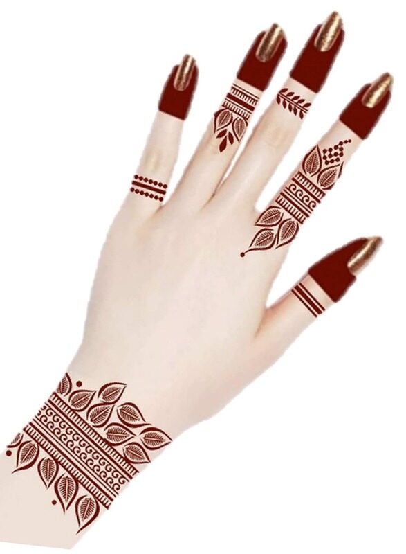 

Buy And Bill Henna Body Art Temporary Tattoo Stencil Sticker for Adults NAS07-Medium