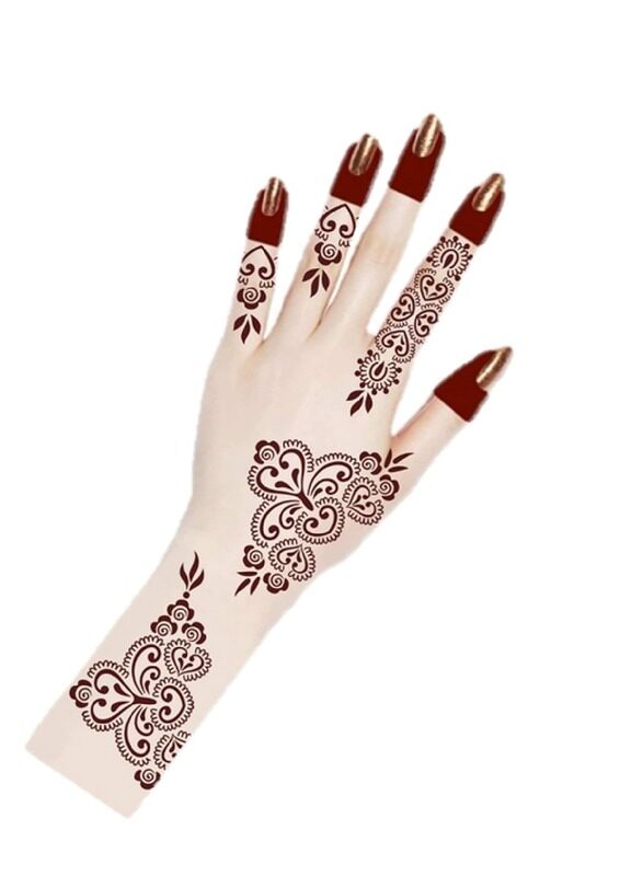 

Buy And Bill Henna Body Art Temporary Tattoo Stencil Sticker for Adults NAS19-Medium