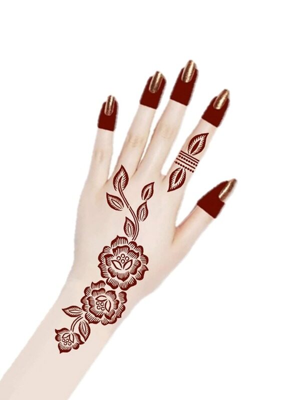 

Buy And Bill Henna Body Art Temporary Tattoo Stencil Sticker for Adults NAS72-Medium