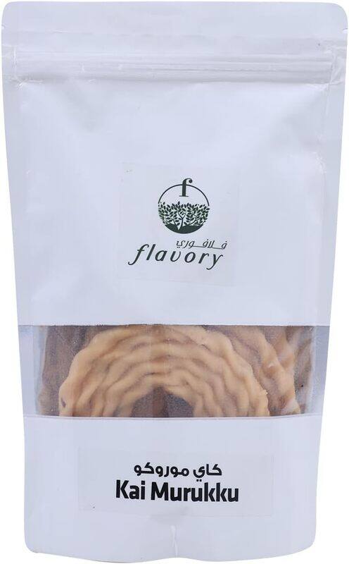 

Flavory Hand Twist (Kai) Murukku, Traditional South Indian Snack Made with Rice Flour & Spices, Crispy & Savory, 200g