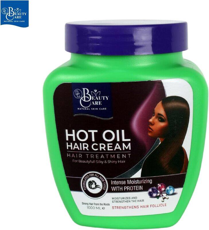 

GC Beauty Care Hot Oil Hair Cream Protein 1000ml Intense Moisturizing & Strengthening Fortifies Hair Follicles with Protein