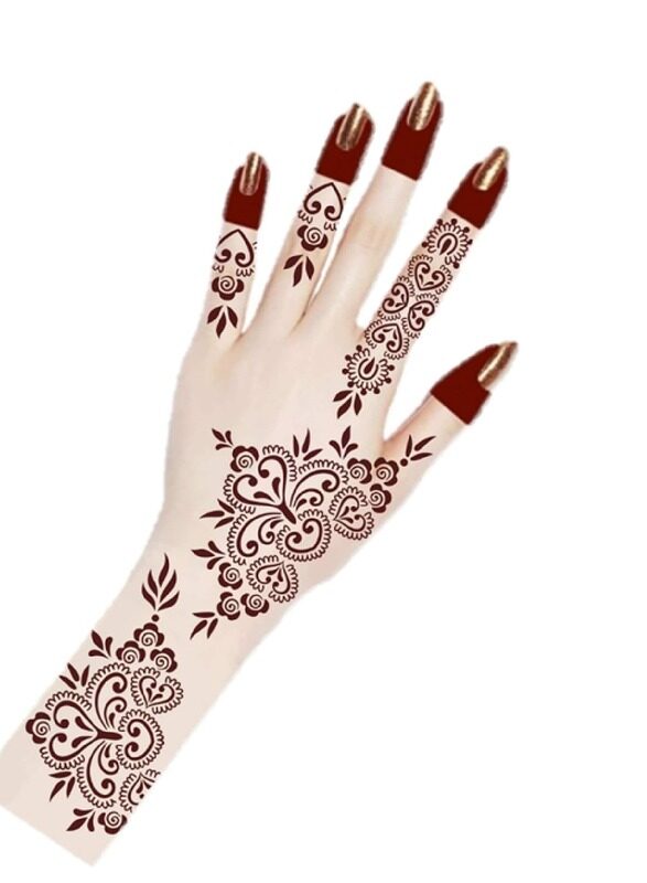 

Buy And Bill Henna Body Art Temporary Tattoo Stencil Sticker for Adults NAS19-BIG