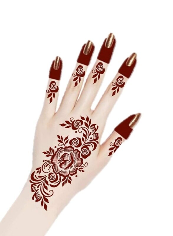 

Buy And Bill Henna Body Art Temporary Tattoo Stencil Sticker for Adults NAS109-Medium