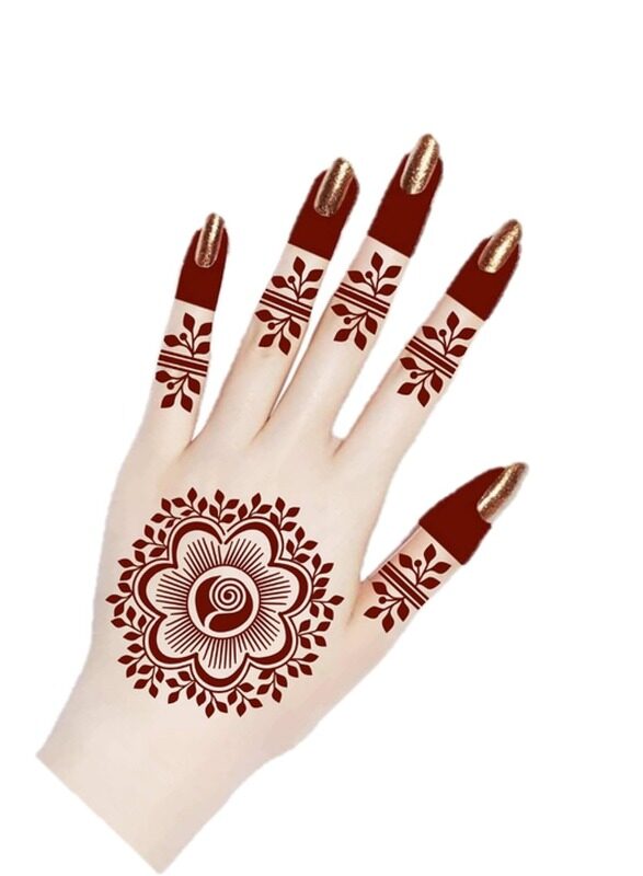 

Buy And Bill Henna Body Art Temporary Tattoo Stencil Sticker for Adults NAS74-Medium