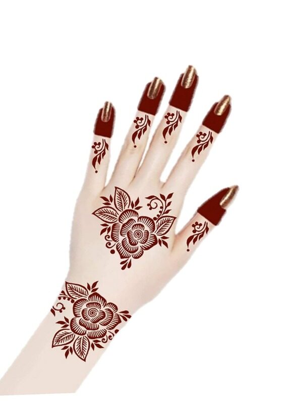 

Buy And Bill Henna Body Art Temporary Tattoo Stencil Sticker for Adults NAS99-Medium