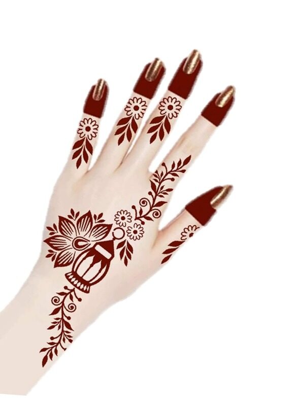 

Buy And Bill Henna Body Art Temporary Tattoo Stencil Sticker for Adults NAS43-Medium