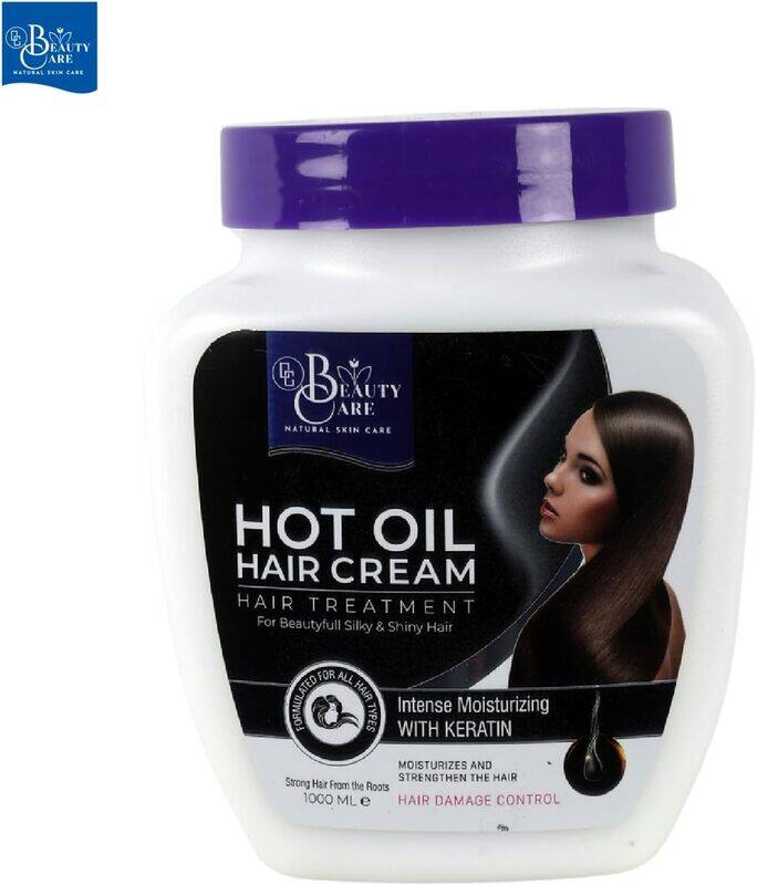 

GC Beauty Care Hot Oil Hair Cream Keratin 1000ml Intense Moisturizing Keratin-Infused for Hair Damage Control