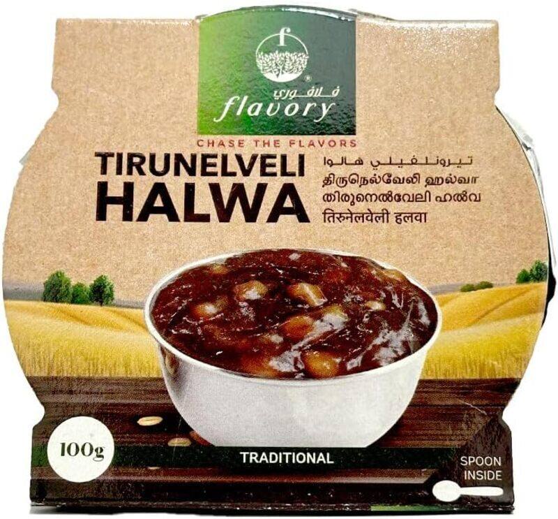 

Flavory Authentic Tirunelveli Ghee Halwa, Made with Pure Ghee and Wheat Milk, Traditional Indian Sweet, 100g