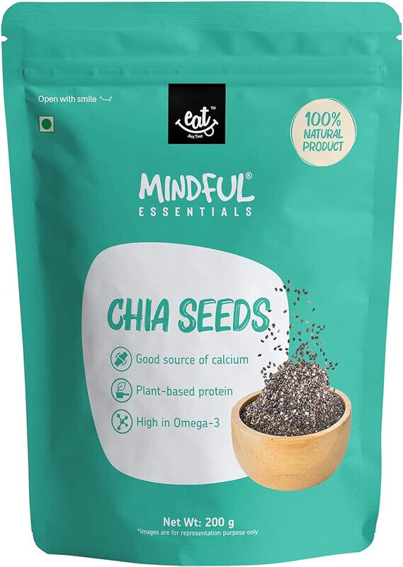 

Eat Anytime Natural Chia Seeds Good Source Of Calcium Plant Based Protein High in Omega 3 Control Blood Sugar And Help to Manage Weight Healthy Snack Chia Seeds 2