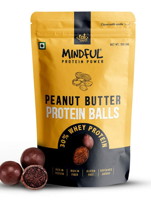 

Eat Anytime Peanut Butter Protein Balls Rich in Protein And Fiber Gluten Free No Added Sugar Healthy Peanut Butter Protein Snack Balls 100gm Pack of 3