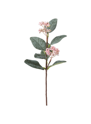 Artificial flower, eucalyptus/pink, 30 cm