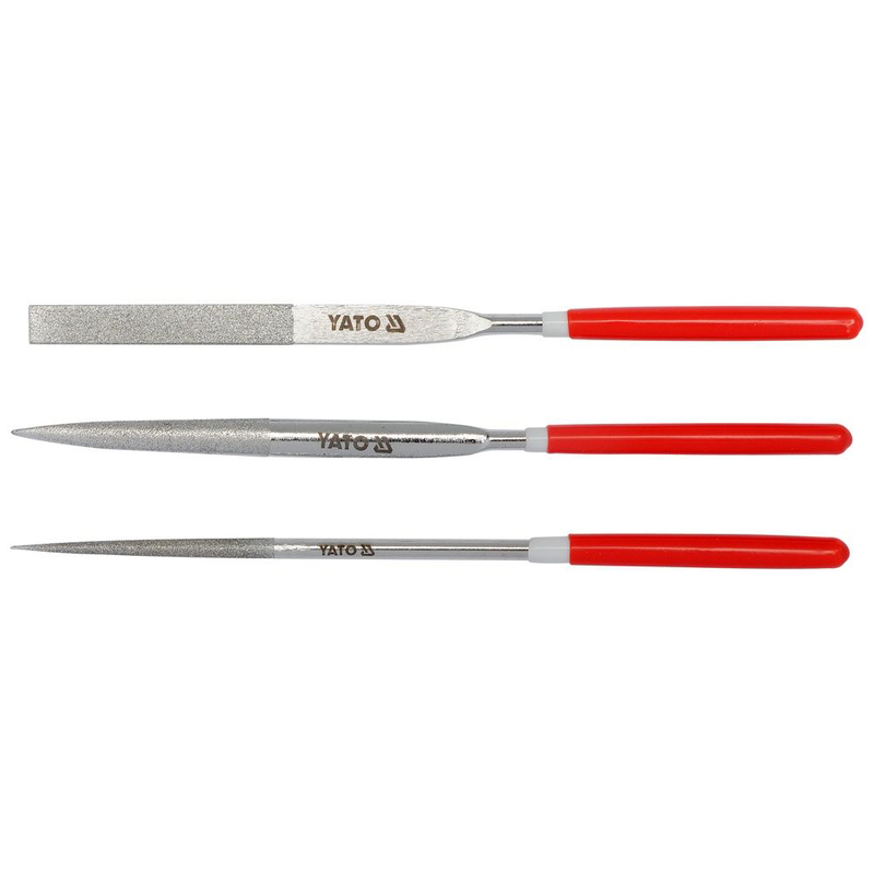 YATO 3Pcs Diamond Needle File Set 4X160X50mm YT-6150