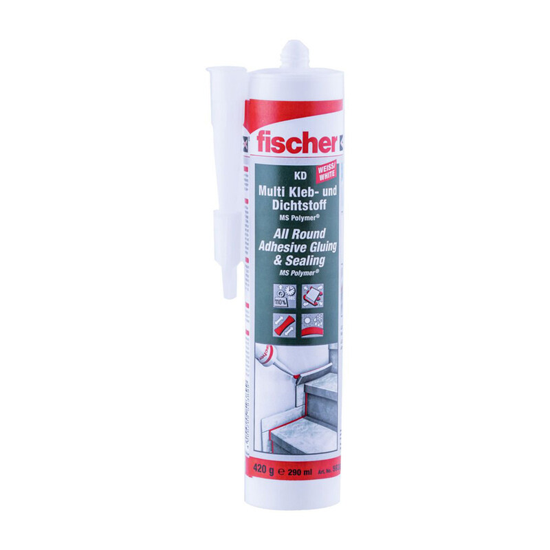 

Fischer All Round Adhesive Gluing and Sealing White 290ml 59389